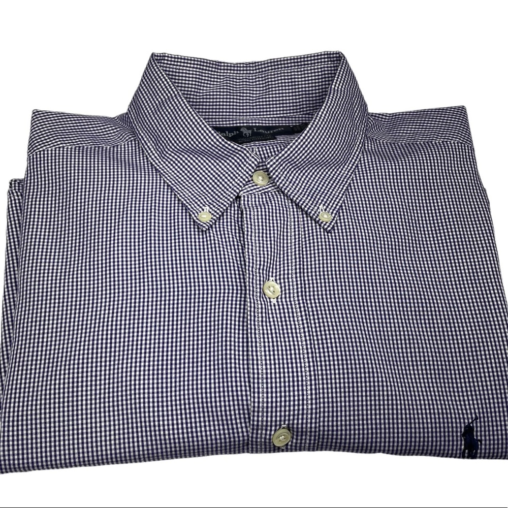 Ralph Lauren Men's Dress Casual Shirt Classic Fit Yarmouth Cotton Size 16.5 34